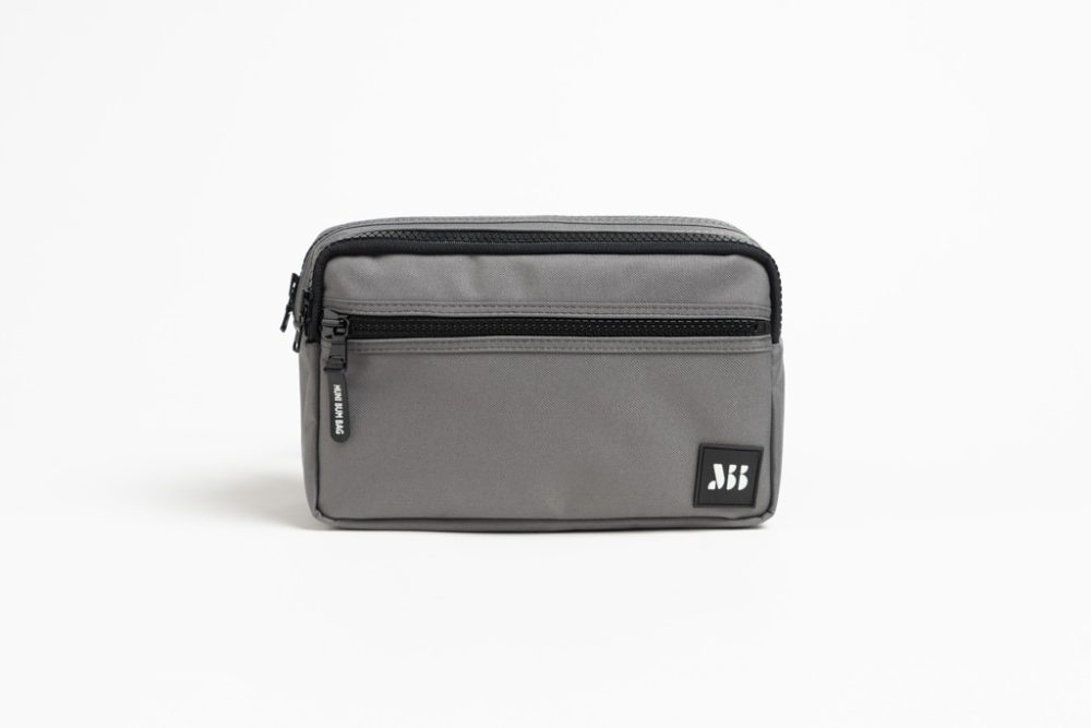 Steel Grey Double Bumbag