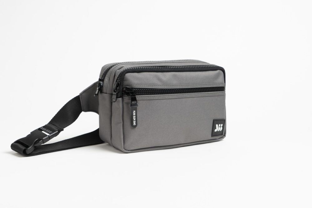 Steel Grey Double Bumbag - Görsel 2
