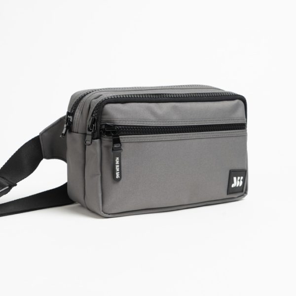 Steel Grey Double Bumbag