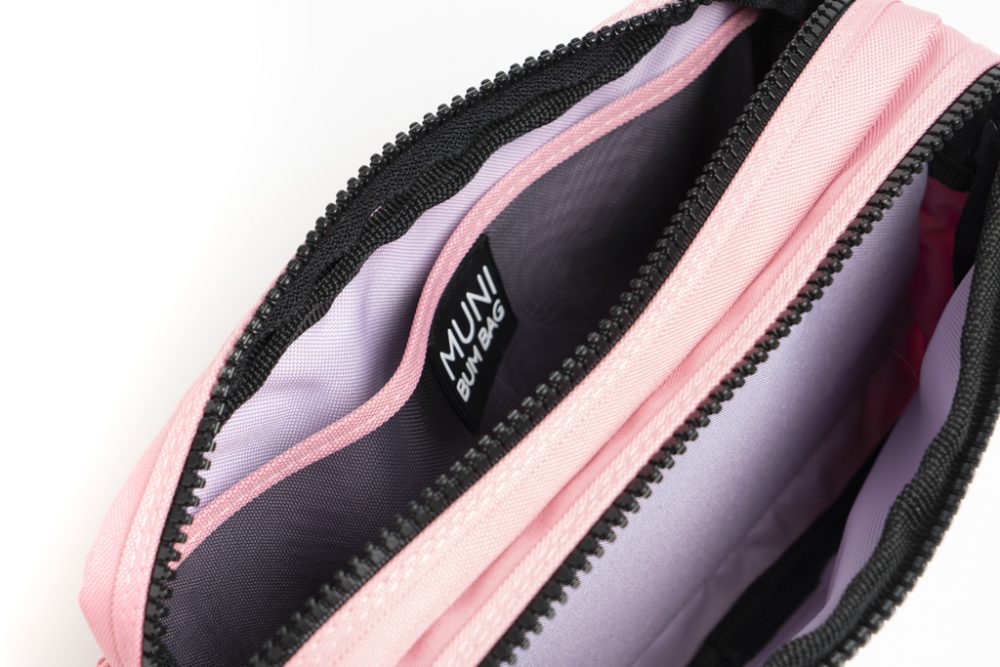 Baby Pink Double Bumbag - Görsel 5
