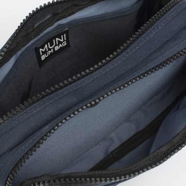 Grace Navy Blue Double Bumbag