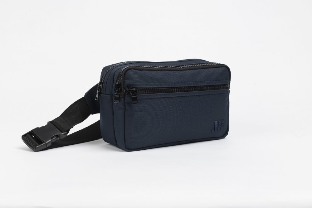 Grace Navy Blue Double Bumbag - Görsel 4