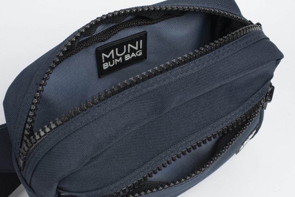 Mini Mu Navy Blue Single Bumbag - Görsel 4